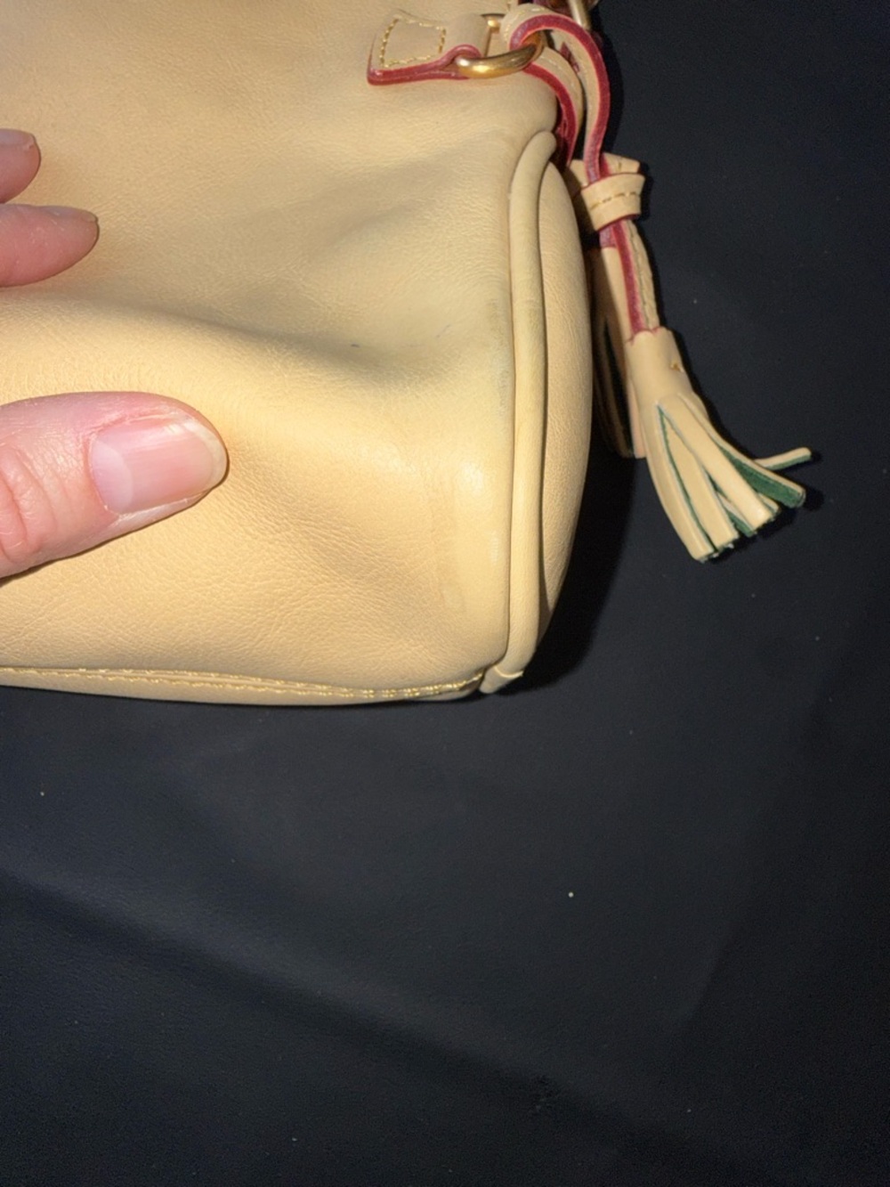 Dooney & Bourke Cream Florentine Nano Crossbody EUC - Picture 9 of 14